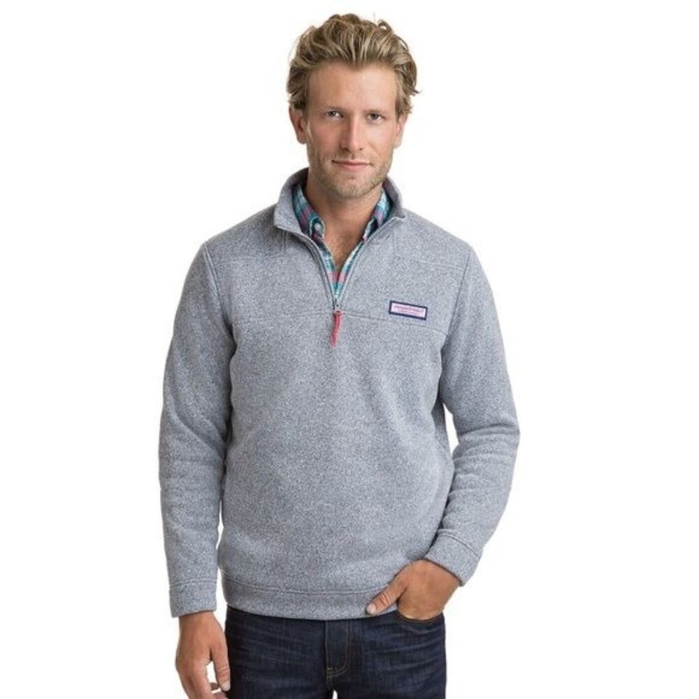 Vineyard Vines men Classic Sweater Fleece Shep Shirt size M